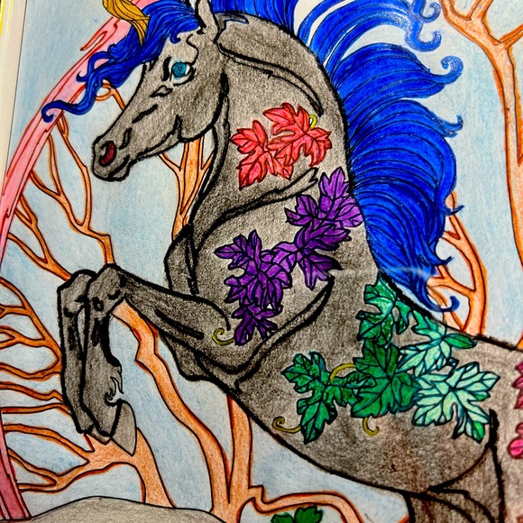 Other - 8x10 glass frame of “black beauty “ fairy tale show unicorn